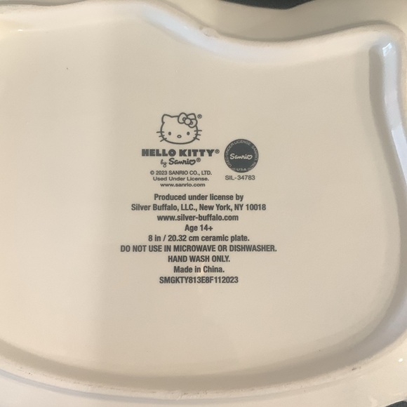 New Hello Kitty In Gold Metallic Bow Jewelry Trinket Tray Dish By Sanrio - Picture 8 of 8